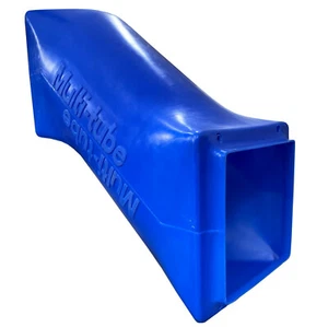 Moveandstic Krabbelröhre Krabbeltunnel Rutsche Klettergerüst blau Kriechtunnel - Bild 1 von 4