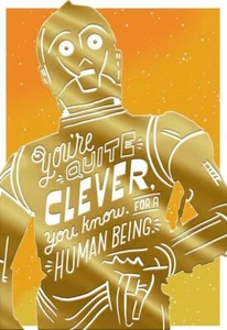 Hallmark 499PND1029 Star Wars C-3PO Quite Clever Birthday Card - Picture 1 of 1