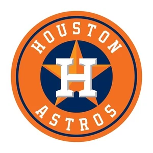 3PCS Houston Astros Circle Star Logo Vinyl Decal / Sticker 4 inch - Picture 1 of 1