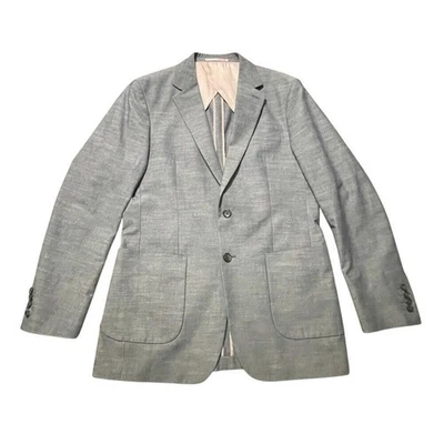 Blazer Charles Tyrwhitt para Hombres 40 L Azul Cambray Pana Calce Ajustado Fin de Semana Nuevo sin Etiquetas Foto 1 de 4
