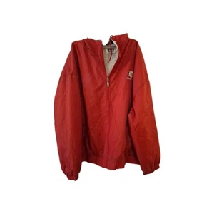 Vintage Mens Ruidoso Downs Race Zip Up Red Jacket Size XXL - Picture 1 of 4