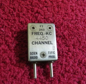 4450 KC kHz FT-243 Ham Radio Crystal TESTED - Imagen 1 de 3