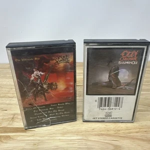 Ozzy Osbourne Cassette Tape Lot 2 Diary of a Blizzard Of Oz Ultimate Sin - Bild 1 von 4