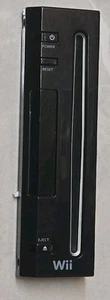 Nintendo Wii Replacement Front Cover Black Faceplate W Cable tested works OEM - Picture 1 of 2