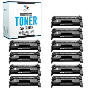 10PK CMYi Replacement 58A Combo Pack Toner for HP LaserJet Enterprise MFP M430f - Picture 1 of 7