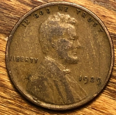 1929 Lincoln Wheat Cent Woody Improper Alloy Mix Error Unique Eye Appeal Coin - Image 1 of 4