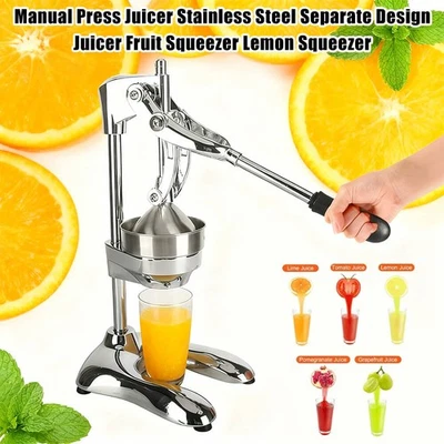 Handentsafter Edelstahl mechanischer Entsafter Zitruspresse Saftpresse HOT! - Bild 1 von 4