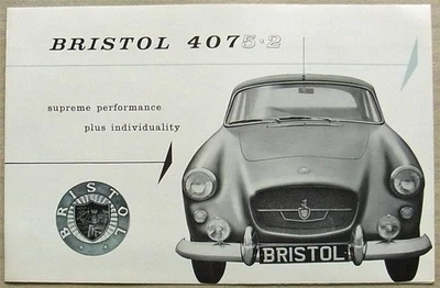 BRISTOL 407 5.2 Car Sales Brochure October 1961 - Image 1 of 4