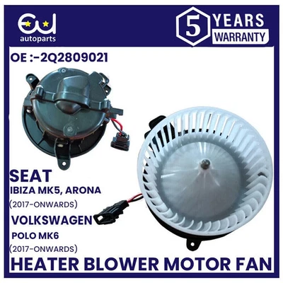VENTILADOR MOTOR SOPLADOR CALENTADOR PARA VW POLO MK6 SEAT IBIZA MK5 ARONA 17-ON 2Q2819021 Foto 1 de 4