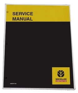 NEW HOLLAND RG140.B, RG170.B, RG200.B Service Manual Repair Technical Shop Book - Picture 1 of 1