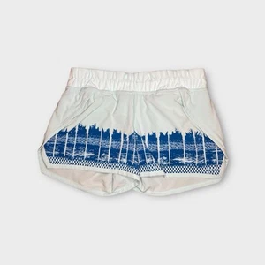 Ivivva By Lululemon Blue Graphic Lightning Stride Shorts - Picture 1 of 4