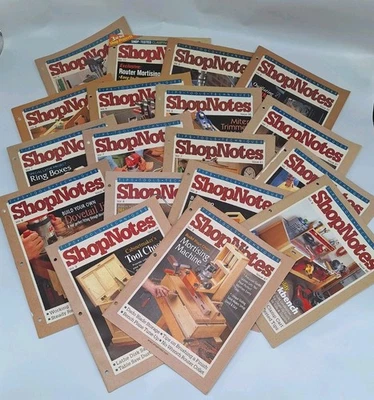 ShopNotes Magazine Lot of 18 Issues Vol 6, 7, 8, 9, 11 (1997-1999, 2000 & 2002) - Image 1 of 4