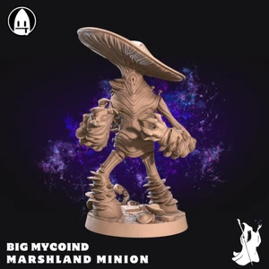 Big Mycoind Marshland Minion DnD Miniatur 28 mm 32 mm 35 mm D&D RPG 3D gedruckt - Bild 1 von 7