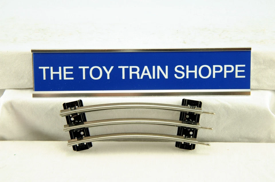 LIONEL 65504 O-31 HALF CURVE TUBE TRACK W BLACK TIES. ONE SECTION. NEW. - Image 1 of 1