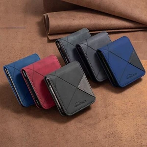Skórzane etui na portfel do Samsung Galaxy Z Flip7 Flip6 Flip5 Flip3 Flip Cover Case - Zdjęcie 1 z 16