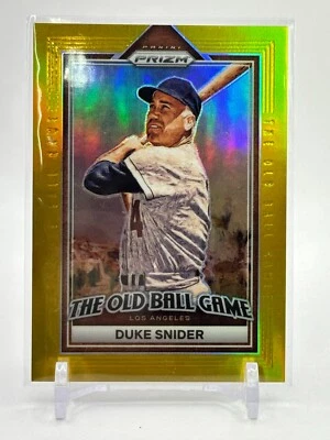 Duke Snider Dodgers 2023 Panini Prizm The Old Ball Game Gold Prizms #'d /10 - Image 1 of 2