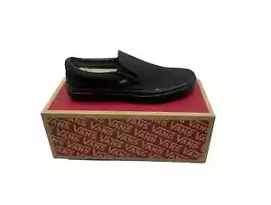 Vans Unisex UA Clásico Zapatillas Sin Cordones - Negro/Negro - Mujer’s 7.5 / Hombre’s 6 - Imagen 1 de 6