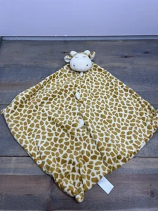 Angel Dear Plush Tan Giraffe Lovey Security Blanket Knotted Pinched Corners NuNu - Picture 1 of 2