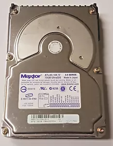 73 GB Maxtor Atlas 10K IV 8B073L0 Wide Ultra 320 SCSI 68pin HDD 3.5 " Hard Drive - Picture 1 of 1