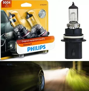 Philips Standard 9004 HB1 65/45W Due Lampadine Testa Luce Ricambio Alto Basso - Picture 1 of 11