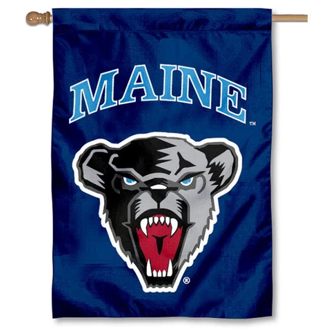 University of Maine Black Bears 28 in x 40 in Double Sided House Flag Cover