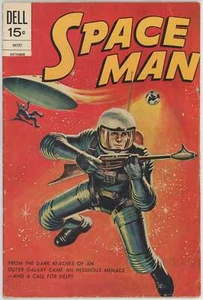 Space Man #10 (1972 Dell) - 4,5 sehr guter Zustand + *bemalte Sci Fi Abdeckung* - Bild 1 von 2