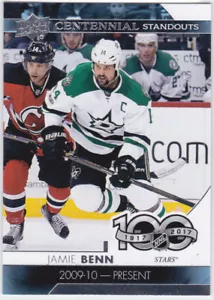 17/18 UD...JAMIE BENN...CENTENNIAL STANDOUTS...CARD # CS-14...STARS - Picture 1 of 1