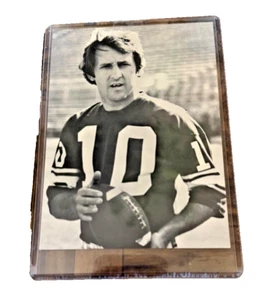 Rare B&W NFL HOF Fran Tarkenton 6x4 Signed Mailaway Autographed Photo Card - Picture 1 of 2