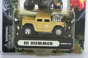 2003 Military Muscle Machines H1 Hummer MMM03-02 Collectible Tan Diecast 1:64 - Picture 1 of 5