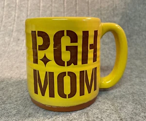 Pittsburgh Pottery Mug PGH MOM Clay Yellow - Picture 1 of 6