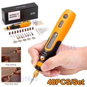 48x Mini Taladro Eléctrico Abrasivo Herramienta Rotativa Accesorios Molienda Kit de Pulido - Imagen 1 de 9