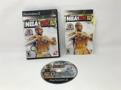 NBA 2K10 - Sony Playstation 2 PS2 - Complete in box CIB - Damaged manual - Image 1 of 2