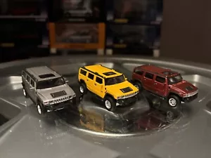 Cararama 1/72 3X Hummer H2 Grigio Giallo Borgogna Ottime Condizioni - Foto 1 di 5
