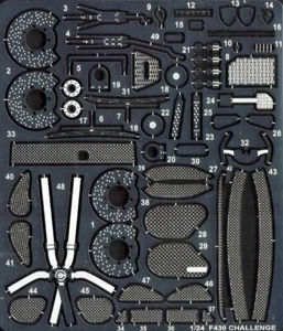STUDIO27 1/24 F430 CHALLENGE Upgrade Parts for FUJIMI FP24103 Metal Parts - Picture 1 of 2