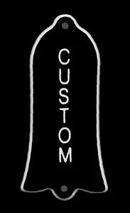 Vintage flared-bell beveled truss rod cover for Gibson Les Paul Custom w/ screws - Picture 1 of 3