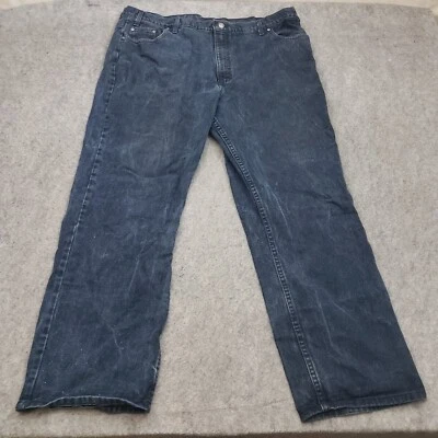 VINTAGE Faded Glory Jeans Mens 44x32 Blue Straight Relaxed Pockets Adult * - Image 1 of 4