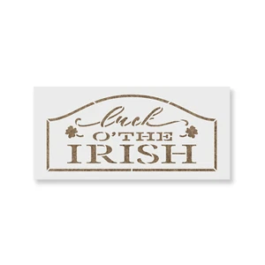 Luck O The Irish Sign Stencil - robuste & wiederverwendbare Mylar Schablonen - Bild 1 von 5