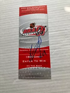 2004 Autographed Draft Ticket by Andrej Sekera (Drafted by Buffalo Sabres) - Picture 1 of 1