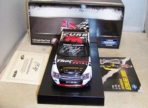 1:24 ACTION 2019 #98 THORSPORT SEASON CHAMPION GRANT ENFINGER AUTOGRAPHED DIN #1 - Picture 1 of 9