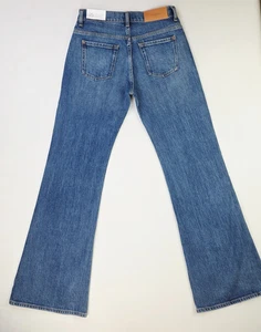 7 For All Mankind Size 25X34 Womens Blue Spencer Flare Mid Rise Jasper Jeans NWT - Picture 1 of 13
