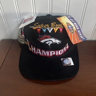 Sombrero Snapback Vintage Logo Atlético Denver Broncos Super Bowl XXXII 32 Campeón Foto 1 de 4