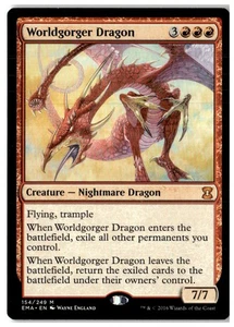 MTG Worldgorger Dragon - Eternal Masters Moderately Played English - Picture 1 of 2