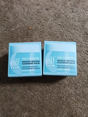 2x e.l.f. Bálsamo limpiador fundente maquillaje Holy Hydration 2 OZ Foto 1 de 4