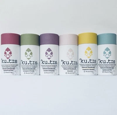 KUTIS BI CARB FREE DEODORANT 100% NATURAL 6 VARIETIES SENSITIVE SKIN FAST POST
