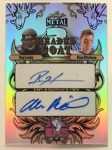 2024 Leaf Blue Mountain State BMS Alan Ritchson Ray Lewis Autograph #d 1/3 - Picture 1 of 1