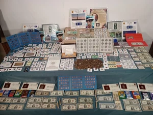 Huge Coin & Currency Lot .Gold,Silver, Platinum,Barber, Errors,Wheat,OBW, Proof - Picture 1 of 24