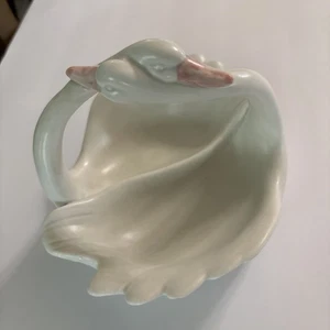 Swan Dish , White / Pink Beak , Fitz & Floyd Inc. , MCMLXXX1 , 7"X51/2"X5" - Picture 1 of 10