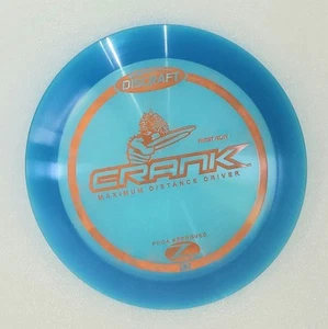 Discraft Disc Golf First Run Elite Z Crank Distance Driver PFN Rare Blue NEW - Picture 1 of 3
