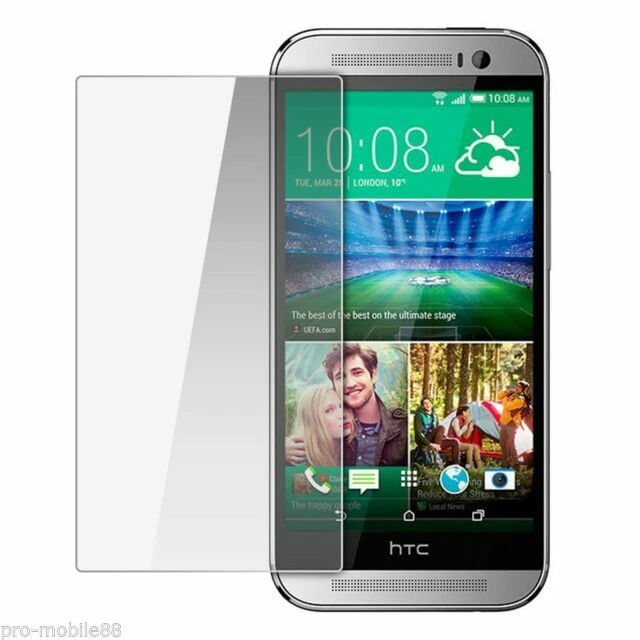 【1Pk / 2Pks】 Protector de pantalla de vidrio templado premium HD para HTC One M8 Foto 1 de 1