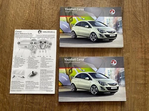 GENUINE VAUXHALL CORSA OWNER MANUAL MAINTENANCE AUDO HANDBOOK CDTi Active SXi SE - Picture 1 of 7